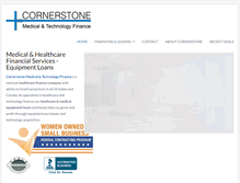 Tablet Screenshot of cornerstonemf.com